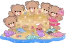Beach Bears- Sand Castle