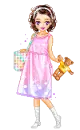 girl holding teddy