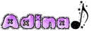 Glitter Adina name