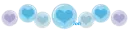Lavander and Blue gel hearts 1/2