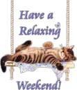 Have a Relaxing Weekend cat