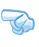 Cute blue Arrow Hand *Left*