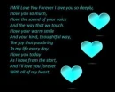 I'll love you forever
