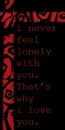I never get tired...