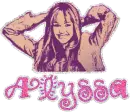 Alyssa with Hannah Montana