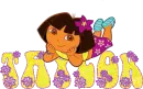 Taylor with Dora the Explorer