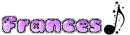Glitter Frances name