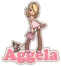 Lady with dog- Aggela