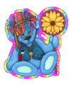 hippie grateful dead bear