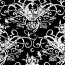 black & white skulls