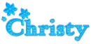 Christy- blue with diamonds