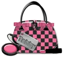 Pink black bag- Tabby