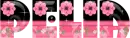 Pink Flower Font, Pelia