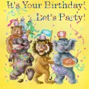 animals partying