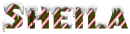 snow candy cane sheila