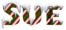 snow candy cane sue