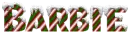 snow candy cane barbie