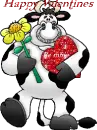 cow happy valentines