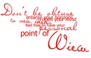 point of view