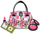 Michelle- pink green with ipod bag