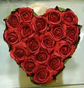 red rose heart