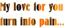 My love for you