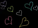 colorful hearts