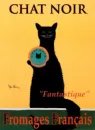 chat noir fromage