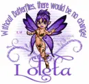 LOLETA Butterfly Fairy Purple