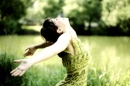 girl in green