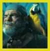 Mr. Cotton and his parrot