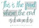 This is the part where the end