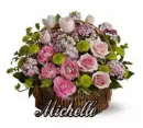 Michelle flower basket