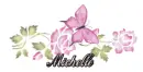 Michelle roses with butterfly
