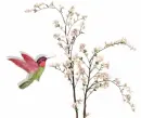 bird with blossoms