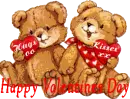 two bears happy valentines day