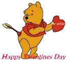 pooh happy valentines day