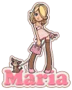 Maria- Lady with dog