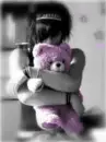 ghurl with emo bear