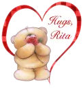 Teddy Bear with heart - Hugs, Rita