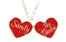 valentine locket - sandy