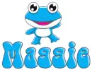 blue frog maggie