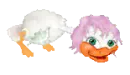 pink hair silly goose