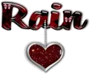 Glitter Heart,  Rain