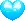 mini heart blue