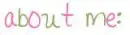 about ME first okay!