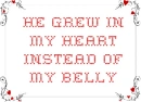 Heart instead of belly