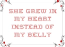 Heart instead of belly