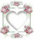 HEART N ROSES FRAME