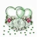 DOUBLE HEART N ROSES